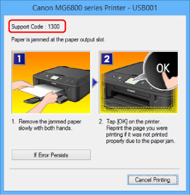 Imagen: pantalla de mensaje de error